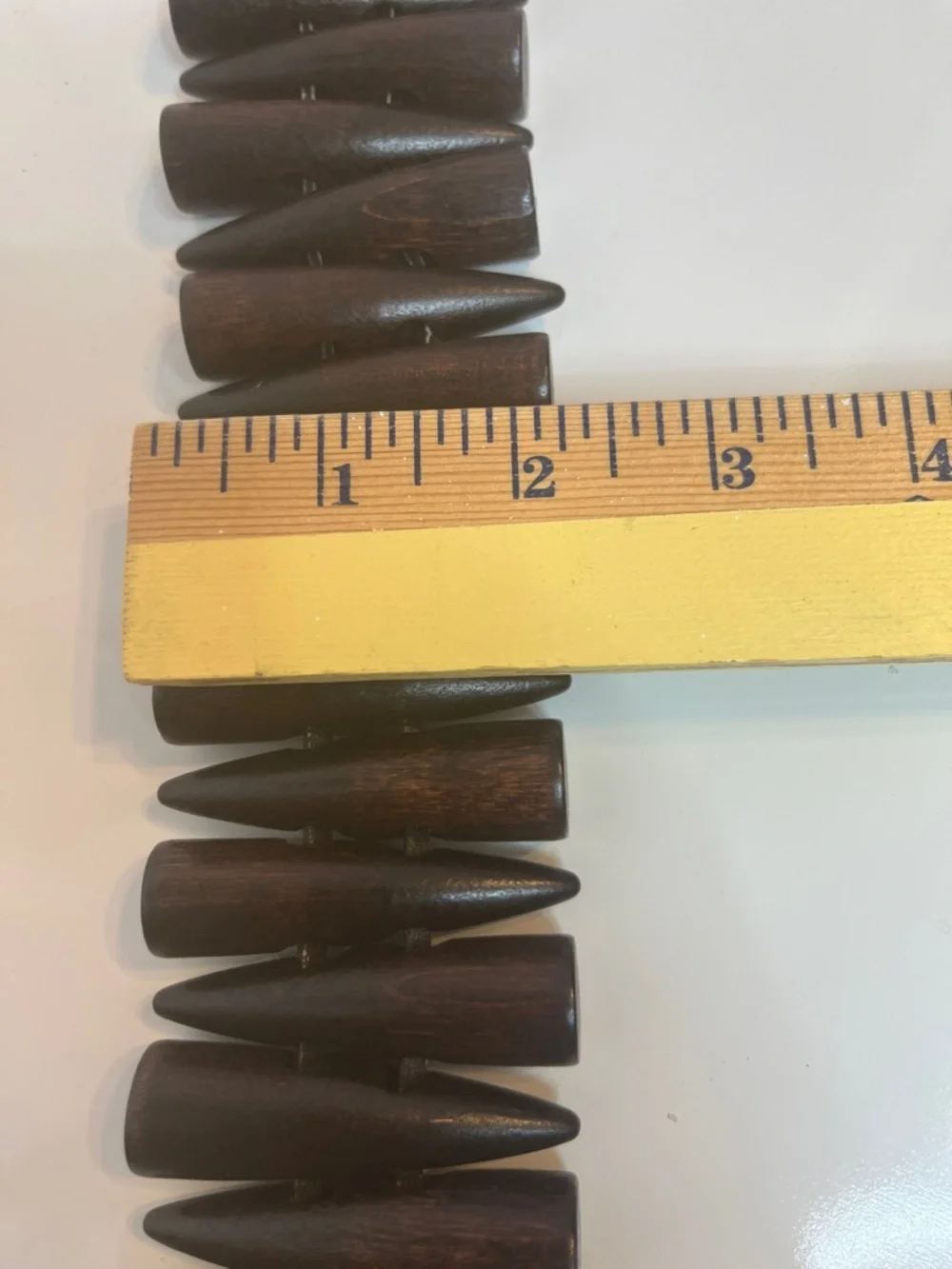 Wood Spike Belt Brown Statement Piece Nordic Bandolier Witch Belt